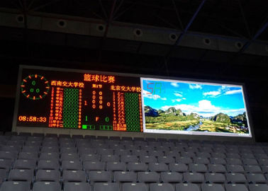 China Pantalla LED grande del perímetro del estadio de 8m m, marcador a todo color de SMD3535 LED proveedor