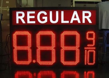 China 10 pulgadas 7 de pantalla LED del seg, dígitos registran la exhibición de mensaje móvil 8888 proveedor