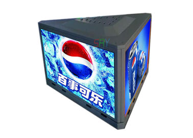 China Tres la publicidad al aire libre del tejado del top del taxi de los lados P3.91 llevó la muestra 1000m m x 500m m por lado proveedor