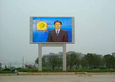 Echada al aire libre el 12MM del pixel de la pantalla de la prenda impermeable LED de la cartelera de la columna doble LED proveedor