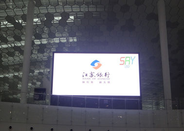 Pantalla LED fija interior de WIFI/3G P10 RGB para el aeropuerto/la estación, pantalla a todo color del LED proveedor