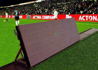 Tableros de publicidad portátiles del estadio del liendre de la pantalla LED 8000 del perímetro del estadio P16 proveedor