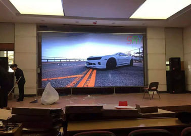 La pantalla LED fija interior P4/vivienda simple del gabinete del hierro de HD llevó la pared video proveedor