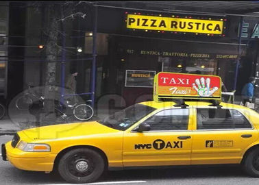 Echada inalámbrica P6mm del pixel de la pantalla del RGB LED de la pantalla LED del tejado del taxi de la prenda impermeable de HD proveedor