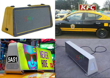 los lados dobles de 9-36V DC 960*320m m llevan en taxi la pantalla LED superior con el regulador de 3G/de WIFI proveedor