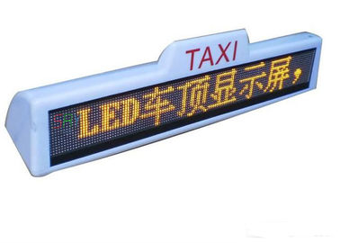 Pantalla LED móvil del taxi P10, 96 x 16 pantalla LED del multicolor del pixel IP65 proveedor