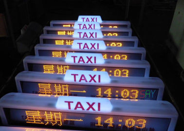 Pantalla LED móvil del taxi P10, 96 x 16 pantalla LED del multicolor del pixel IP65 proveedor