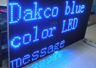 Trafique alta pantalla LED verde/azul móvil de la exhibición de mensaje de la manera LED, sola de color proveedor