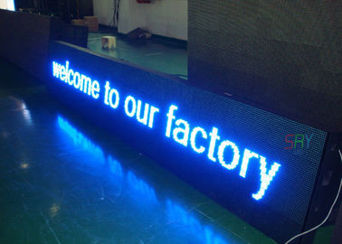 Trafique alta pantalla LED verde/azul móvil de la exhibición de mensaje de la manera LED, sola de color proveedor
