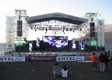 Pantalla LED de alquiler curvada prenda impermeable P6.25 delgado para la demostración del concierto proveedor