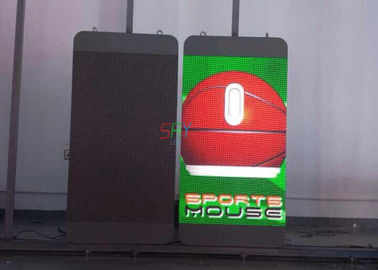 55 muestra abierta video llevada de poste del alumbrado público de la exhibición de la publicidad al aire libre de la serie P6 de Iphone de la pulgada proveedor