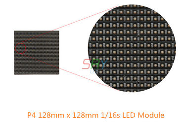 P4 módulo interior 1/16s de la pantalla LED de 128m m x de 128m m CON EL LED negro proveedor