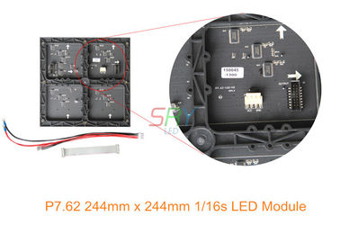 P7.62 exploración a todo color interior del módulo 1/16 de la pantalla LED de 244m m x de 244m m proveedor