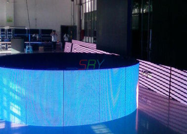 Exhibición curvada llevada a todo color interior, pantalla LED impermeable HD de 6m m proveedor