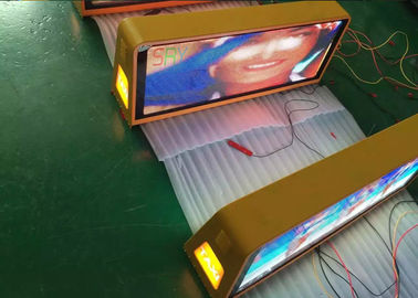 Sistema inalámbrico 3G del taxi de la publicidad al aire libre P5 del top de la muestra a todo color del tejado LED proveedor