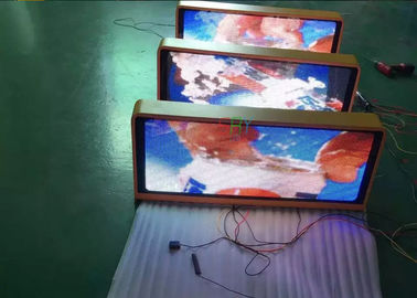 Sistema inalámbrico 3G del taxi de la publicidad al aire libre P5 del top de la muestra a todo color del tejado LED proveedor