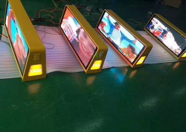 Sistema inalámbrico 3G del taxi de la publicidad al aire libre P5 del top de la muestra a todo color del tejado LED proveedor