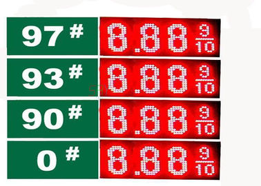 8,889 4 exhibición de mensaje móvil del segmento LED de los dígitos 7, muestra llevada del precio de la gasolina proveedor
