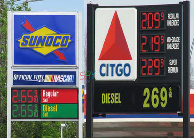 El precio del petróleo 8888 llevó la muestra, brillo móvil de la exhibición de mensaje del LED alto proveedor