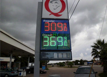 Exhibición de mensaje móvil de Digitaces LED de las gasolineras, muestra 8&quot; 10&quot; 12&quot; 16&quot; 18&quot; 20&quot; 24&quot; del precio del petróleo del LED proveedor