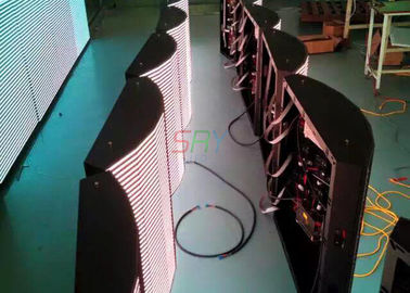 La alta definición interior modificada para requisitos particulares curvada llevó la cartelera 1R1G1B P6 del monitor proveedor