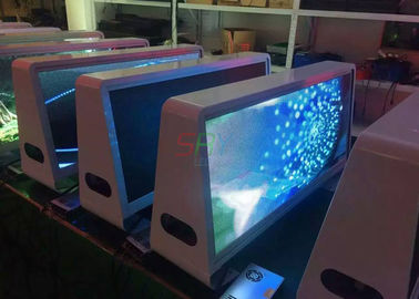 Muestra publicitaria inalámbrica de la pantalla LED 3G Wifi LED del top del taxi P5 proveedor