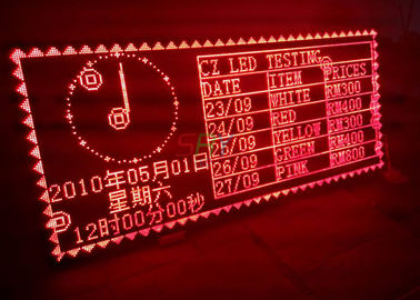 La sola exhibición de mensaje móvil roja interior del color LED, enrollamiento llevado firma proveedor