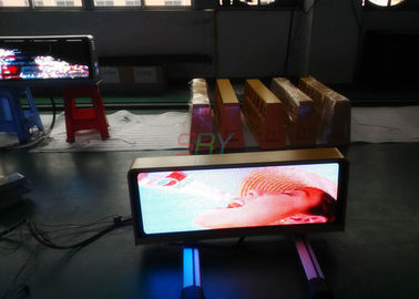 P5 exhibición exterior de la publicidad del taxi LED, pantalla LED por encargo del top del taxi de 192 x 64 puntos proveedor