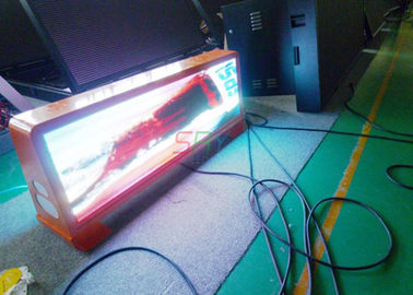 P5 exhibición exterior de la publicidad del taxi LED, pantalla LED por encargo del top del taxi de 192 x 64 puntos proveedor